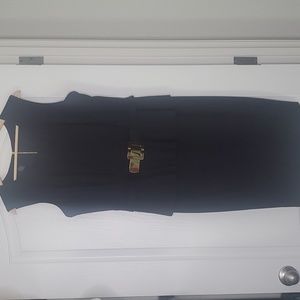 Alfani Black Dress with Gold Detail Size 14